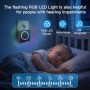Безжичен приемник за звънец с RGB LED и 58 мелодии, снимка 3