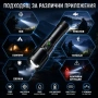 Мощен акумулаторен далекобоен лазерен прожектор LED фенер USB тактически водоустойчив лов риболов, снимка 4