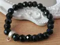 Thomas Sabo оригинална гривна сребро и обсидан, снимка 2