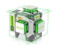 360° Huepar ZK03CG-L лазерен нивелир зелен с 12 кръстосани линии нивел лазер импулсен режим, снимка 1