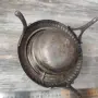 Стар съд за хайвер сладко с похлупак посребрен , снимка 9