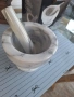 Мраморен хаван Harwood marble, снимка 2