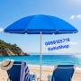Плажен чадър – регулируем чадър за плаж, двор и тераса, снимка 1