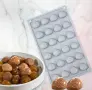 24 броя лешници лешник ядки силиконов молд форма бонбони шоколад фондан декорация торта мъфини , снимка 2