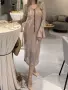 Официална рокля с пайети тип русалка Nude, снимка 3