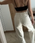 Екрю дънки с висока талия Zara , снимка 2