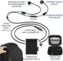 Нови Ludos NOVA Air Tube антирадиационни жични слушалки с микрофон за iPhone Samsung Pixel iPad, снимка 3