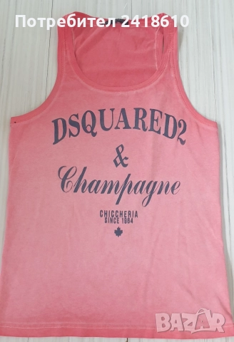 Dsquared2 Cotton Italy Mens Size M ОРИГИНАЛ! Мъжки Памучен Потник!, снимка 10 - Спортни дрехи, екипи - 54767726