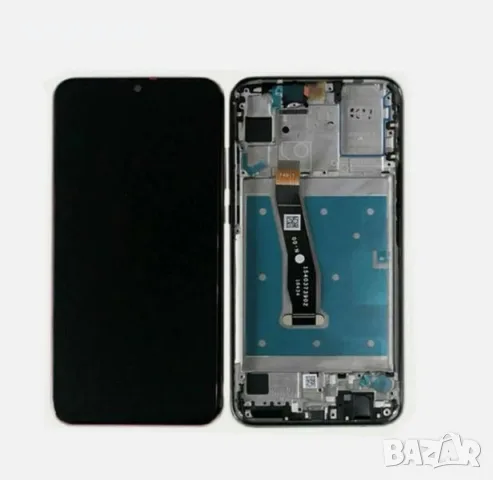 LCD Дисплей за Huawei P Smart 2019 / P Smart 2020 + тъч скрийн / Рамка / Черен / Оригинал Service pa