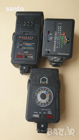 Ретро лот работещи светкавици PENTAX, HANIMAEX,ACHIEVER.,, снимка 3 - Светкавици, студийно осветление - 54658020