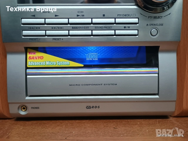 Sanyo DC-BM500. Мини аудио система с прекрасен звук. Изпращам видео. , снимка 6 - Аудиосистеми - 54561640