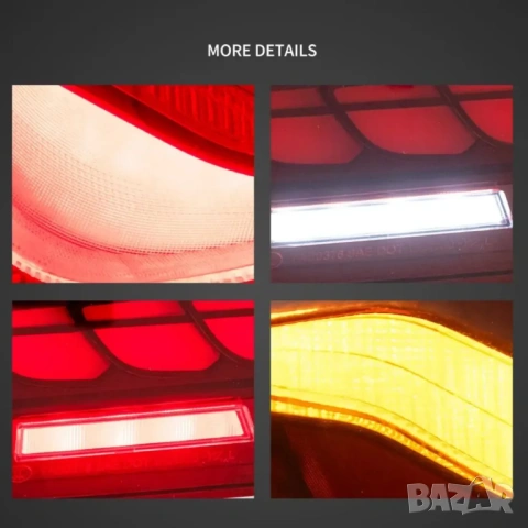 LED Стопове BMW F10 (2011-2017) CS M5 Look Червени Plug & Play Комплект, снимка 2 - Аксесоари и консумативи - 53956666