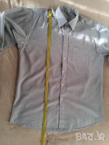 Две мъжки, маркови ризи на BOSS и celio р-р XL, снимка 8 - Ризи - 54349752