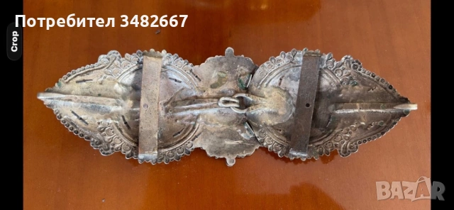 сребърна пафта филигран, снимка 2 - Други ценни предмети - 54174871