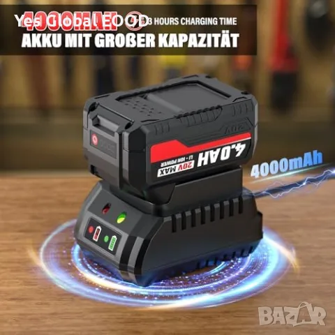 SEYVUM акумулаторен ударен гайковерт 400 Nm, 21V, снимка 2 - Винтоверти - 55379268