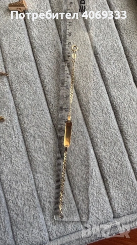 Златна 18 карата гривна детска 2.1 гр, снимка 2 - Гривни - 54322506