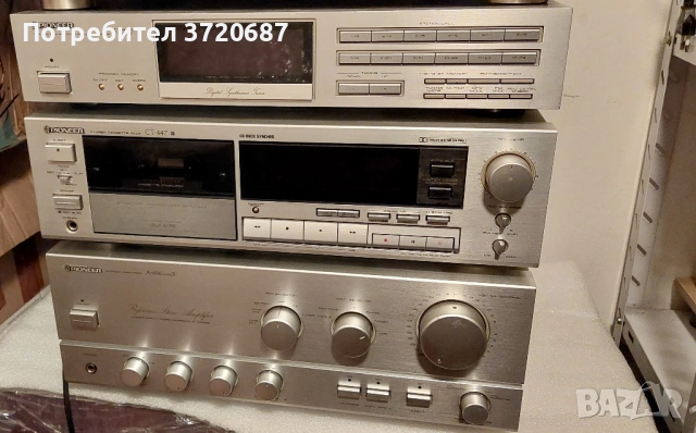 Сет на Pioneer - усилвател, тунер и касетен дек