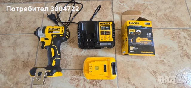 DeWALT DCF887 XR 18V Brushless - Комплект с Power Stack 3.5Ah батерия + зарядно
