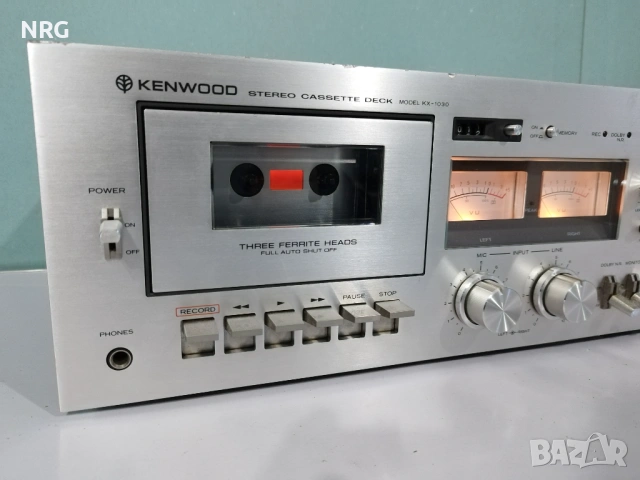 Vintage Kenwood KX-1030 3 Head Stereo Cassette Deck, снимка 6 - Декове - 54402437