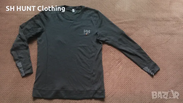 HELLY HANSEN Work Wear Thermo 57% Merino Wool размер L работна термо блуза W4-768, снимка 3 - Блузи - 55680794