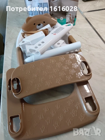 Детска седалка за тоалетна чиния със стълбичка Мече 2 в 1 Home Creation Kids., снимка 4 - За банята - 55234722