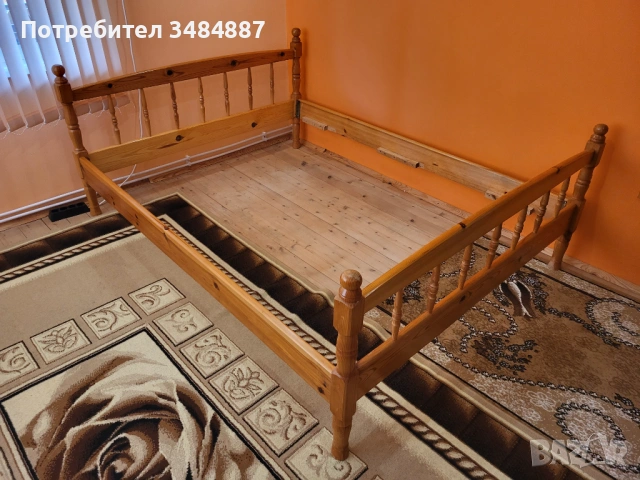 Продавам Спалня, Легло, Чамова рамка за матрак  144/190, снимка 4 - Спални и легла - 54691119