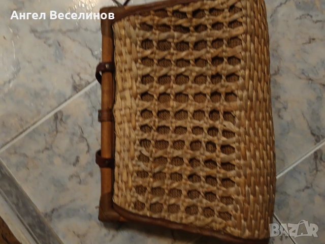 стара плетена бамбукова чанта , снимка 7 - Антикварни и старинни предмети - 54146127