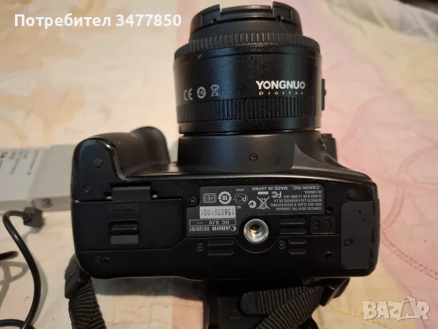 Canon 1000D с обектив Youngnuo 35mm f1:2, снимка 6 - Фотоапарати - 55678487