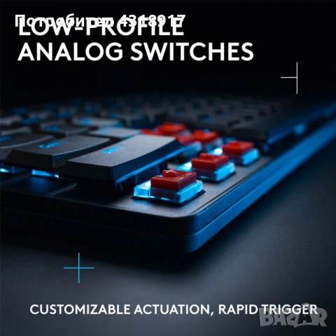 Геймърска клавиатура Logitech G515 Rapid Tkl, снимка 2 - Клавиатури и мишки - 54438312