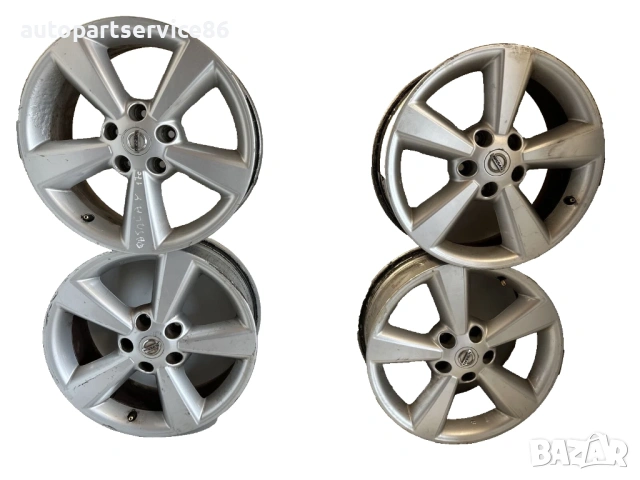 Комплект алуминиеви джанти 5 спици 6.5x16 за Nissan Qashqai (2010) 7910-22 jd110  ET40