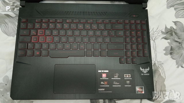 геймърски Asus tuf gaming 8ядра/4GB video/16RAM/512SSD/отлична батерия!