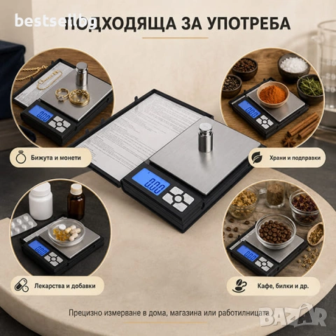 Точна професионална дигитална кухненска електронна везна до 3000 грама 0.1 голяма злато бижута храна, снимка 3 - Електронни везни - 24178075