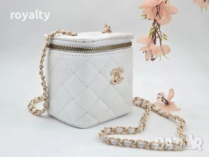 Ch🅰️nel Нова Бяла Кожена Дамска Чанта Ш🅰️нел , снимка 2 - Чанти - 54013583