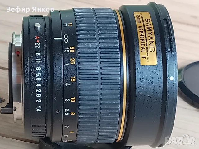 Ръчно фокусен Samyang 85mm/F-1,4 Aspherical за Pentax K., снимка 4 - Обективи и филтри - 55606061