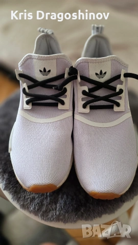 Маратонки Adidas NMD_R1 White/Gum Custom, снимка 5 - Маратонки - 54838033