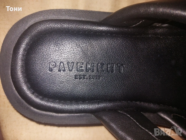 PAVEMENT Оригинал Нови Дамски Сандали Изцяло От Естествена Кожа 39/40, снимка 8 - Сандали - 54943699