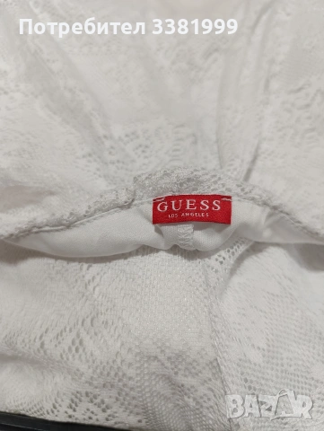 Бял гащеризон дантела Guess Мрр и бели нови летни обувки , снимка 4 - Гащеризони - 55126149