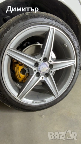 Оригинални AMG спорт пакет 18ки джанти с Гуми Continental Sport Contact 7, снимка 3 - Гуми и джанти - 54906095
