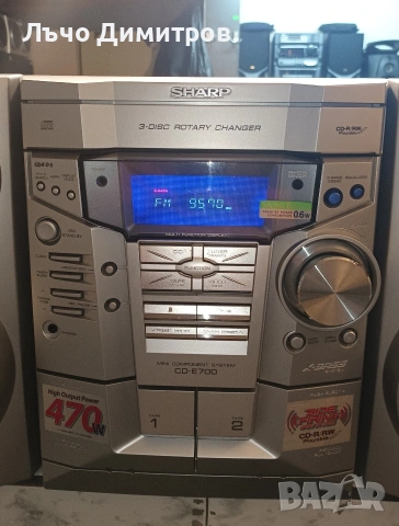 SHARP CD-E700H, снимка 6 - Аудиосистеми - 54885974