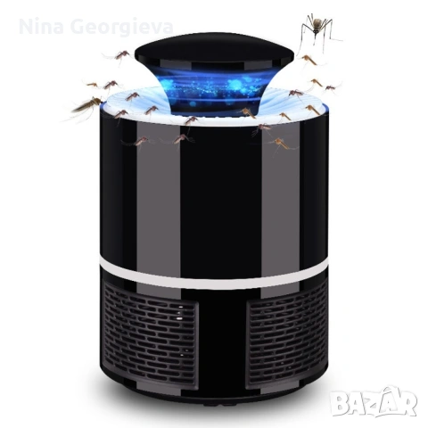 LED лампа против комари с USB захранване / Цвят: Черен / 5V, снимка 2 - Други стоки за дома - 54459637