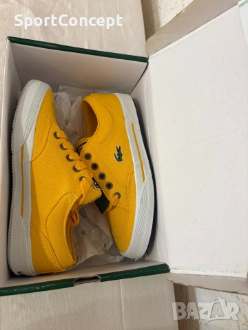 LACOSTE ЖЪЛТИ КЕЦОВЕ – помер 40EUR , снимка 2 - Маратонки - 55070942