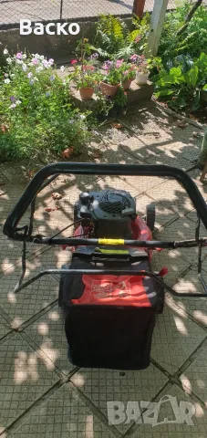 Бензинова косачка с кош и двигател Briggs Stratton внесена от Германия , снимка 9 - Градинска техника - 55501578