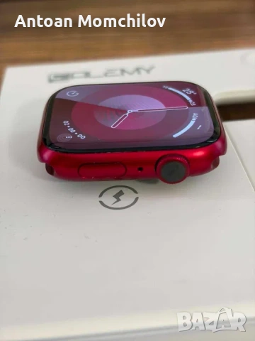 Смарт часовник Apple Watch 7 45mm червен 85% батерия , снимка 8 - Смарт гривни - 54805388