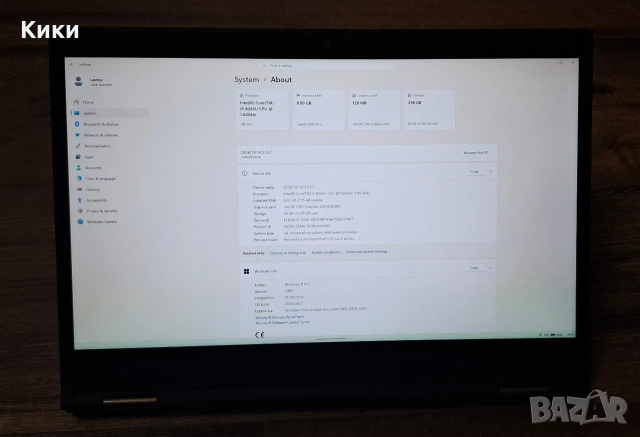 Лаптоп Lenovo ThinkPad X390 Yoga Touchscreen, снимка 7 - Лаптопи за работа - 54681982