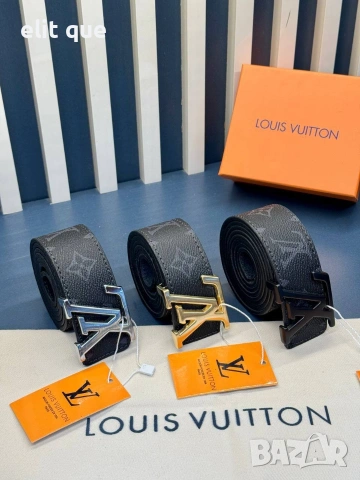 колани от естествена кожа в кутия Louis Vuitton , снимка 2 - Колани - 55237102