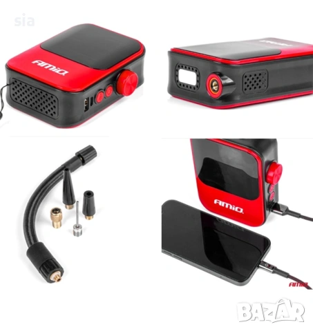 Безжичен компресор за кола, 40W, power bank, снимка 3 - Аксесоари и консумативи - 55025707