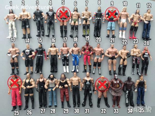 Кечисти Екшън Фигурки WWE Pro-Wrestling Кеч Играчки John Cena Randy Orton Brock Lesnar 3/3