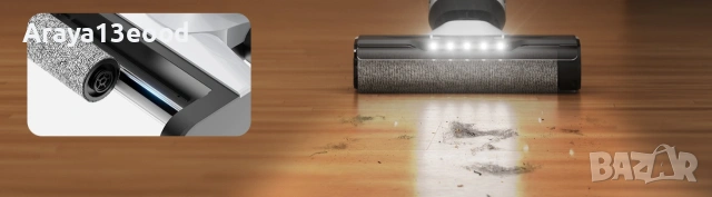 Безжична прахосмукачка за сухо и мокро почистване Cleanwise BVC-T8 с функция за измиване, снимка 6 - Прахосмукачки - 55102859