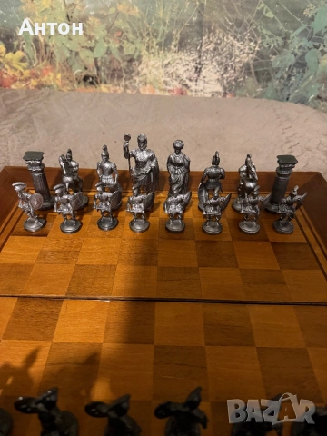 Масивни метални фигури за шах., снимка 3 - Колекции - 53972668