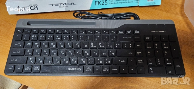 Клавиатура A4tech Fstyler FK25, БДС, черна, снимка 5 - Клавиатури и мишки - 54580728